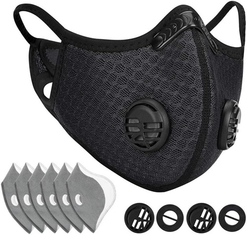 Imagen 6 de 8 de Mascarilla Deportiva Con Filtro De Carbon Activado