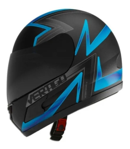 Casco Integral Vertigo Hk7 Bolt Negro Azul Fucsia Amarillo 