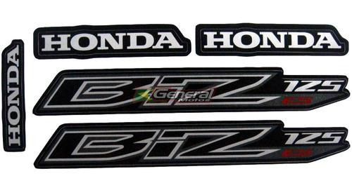 Imagem 1 de 1 de Kit Adesivo Jogo Faixas Moto Honda Biz 125 2013 Es Preta