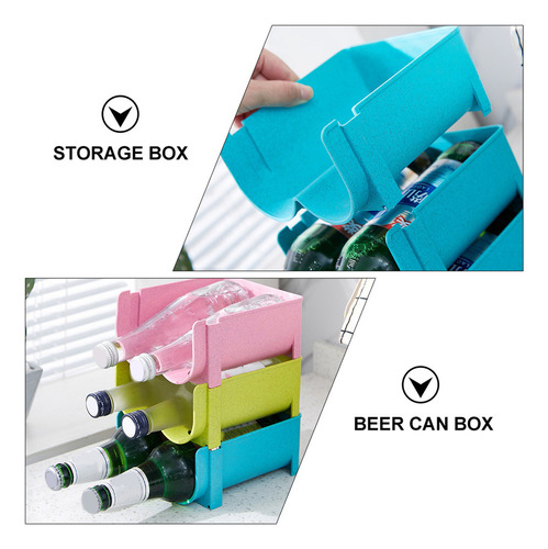 Freezer Organizer, Caixa De Armazenamento De Bebidas, Recipi