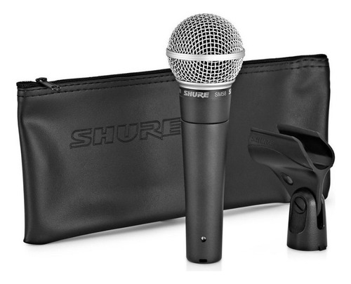 Kit De Micrófonos Dinámico Shure Sm58 Cardioide X3 Unidades Color Negro