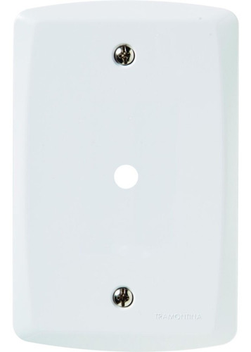 Placa 4x2 1 Furo 9,5mm Lux2 Branco Tramontina