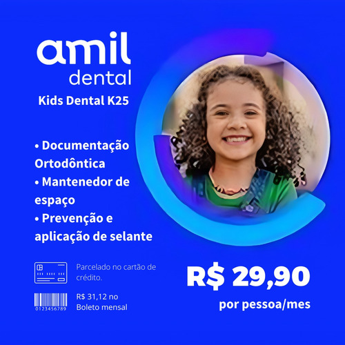 Plano Odontologico Amil Dental Kids K25