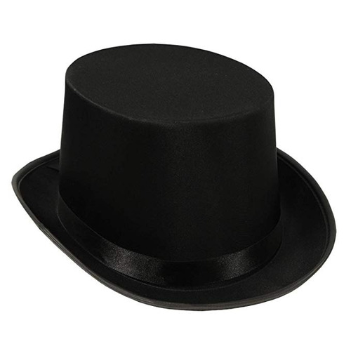 Beistle Satén Elegante Sombrero De Copa | Negro | (1 Unidad)