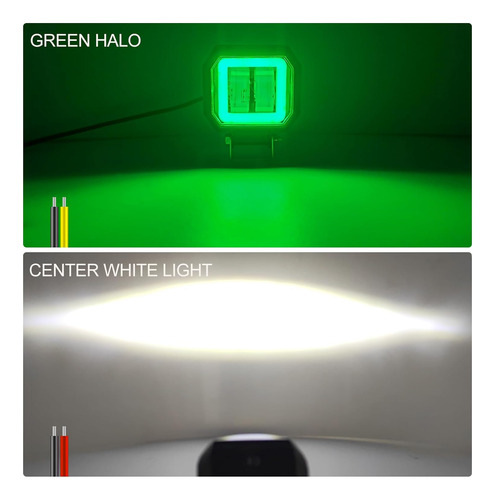 2 Focos Led Motocicleta Interruptor, 12 V, 24 V, Luz An...