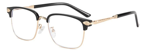 Frobon Gafas De Medio Marco - Retro Metal Hombres Mujeres Ga