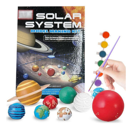 Kit Juego De Ciencia Para Armar Y Pintar Sistema Solar 55631