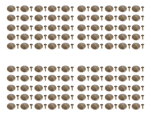 Juego De Remaches De Bronce Con Punta De Hongo, 100 Juegos D