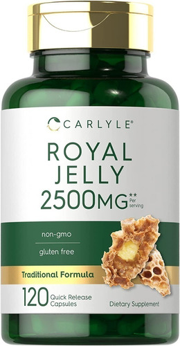 Carlyle | Royal Jelly | 2500mg | 120 Qr Capsules | Importado