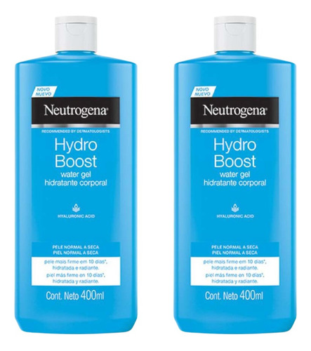 Combo X2 Neutrogena Hydro Boost Water Gel Hidratante 400 Ml