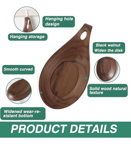 Descansa Cucharas De Madera Para Cocina, Soporte De Cuchara