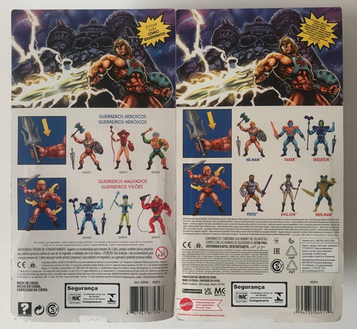 He-man Cabeza Retro Y He Man Cabeza Vintage Motu Origins (Usado)