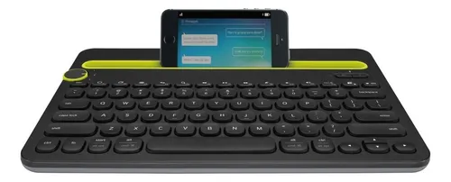 Teclado bluetooth Logitech K480 QWERTY ingl s US color blanco