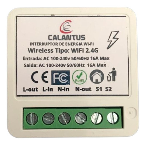 Modulo De Interruptor Inteligente Sem Fio Controle App