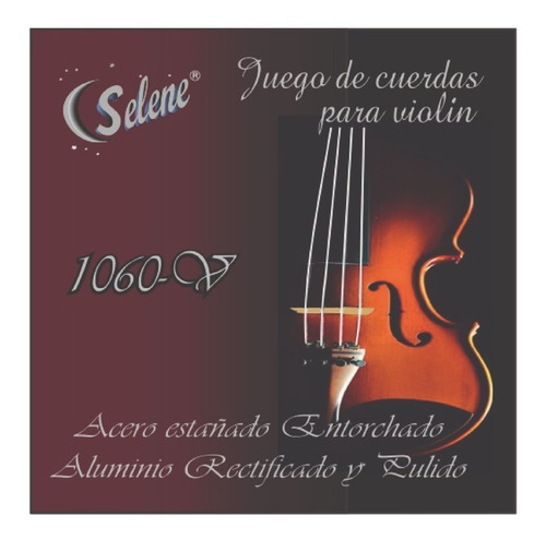 Set De Cuerdas Selene 1060-v P-violin 4-4 3-4