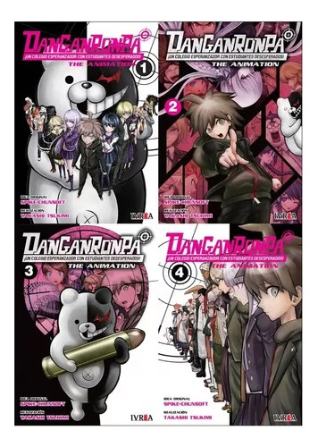 Dangaronpa Serie Completa - 4 Tomos -