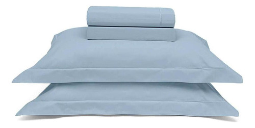 Jogo De Cama Casal 220x240mbuettner 200 Fios Reffinata Azul