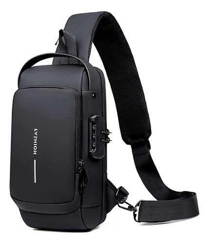 Bolsa Deportiva Antirrobo Con Cargador Usb Para Hombre