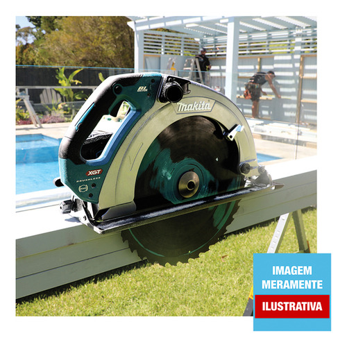 Serra Circular 415mm Bateria 40v Xgt Makita Hs013gz Nf