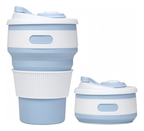 Taza Plegable Silicona 350ml, Multicolor Aleatorio 2 Piezas