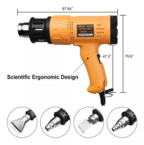 Pistola de calor, pistola retráctil de aire caliente para trabajo  pesado.limited