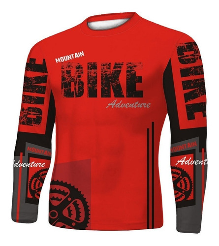 Camiseta Rash Estampada Bike De Compressão Fitness Bicicleta