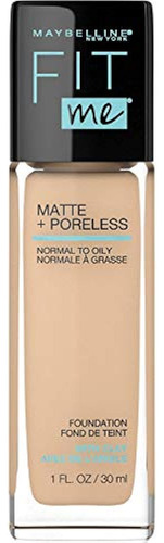 Maybelline Fit Me Maquillaje Mate Base Mate Sin Poros, Beige