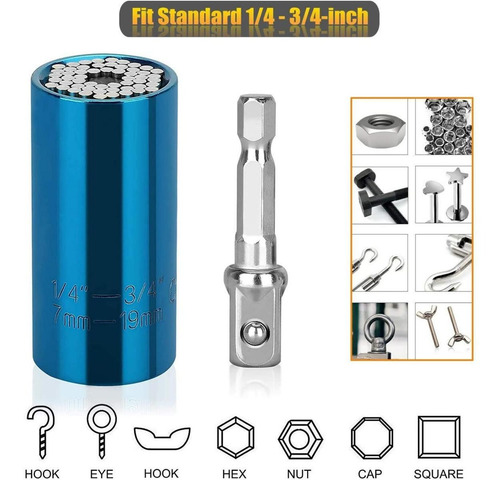 Adaptador Para Llave Universal, Mxdyo-007, 1 Pza, 7-9mm Ó 1/