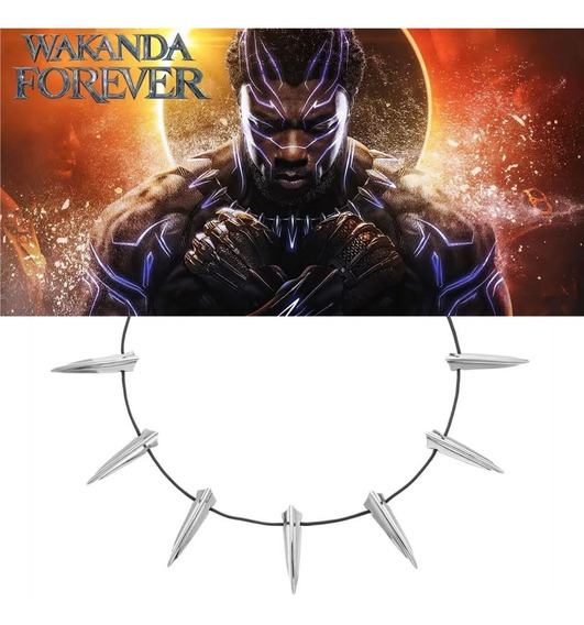 Astrolabio Creo que estoy enfermo tetraedro Collar De Black Panther/pantera Negra Wakanda Forever | Meses sin intereses