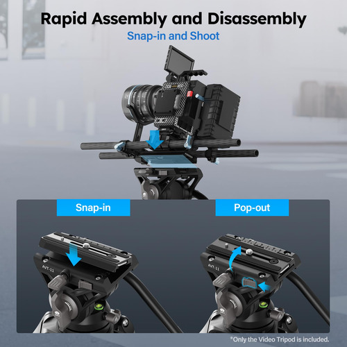 Trípode De Vídeo Sirui Avt-11 Heavy Duty Con Cabezal Fluido,