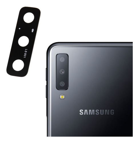 Visor Lente Cristal Cámara Trasera Para Samsung  A7 2018