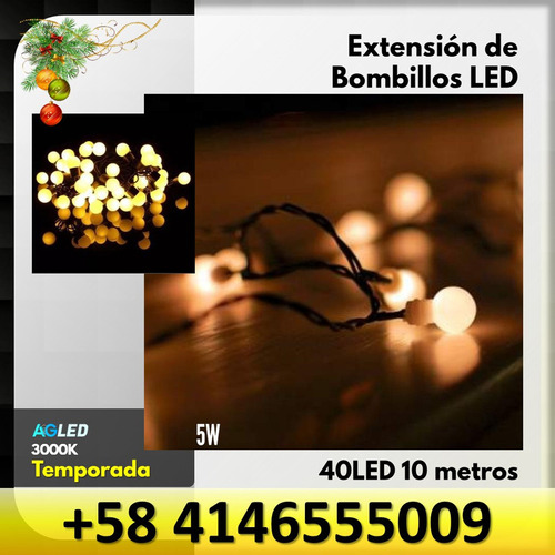 Bombillos Led 3w 3000k 40leds 10mt