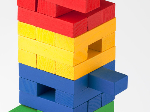 Juego De Mesa Bloques Jenga Block A Block De Colores Cayro