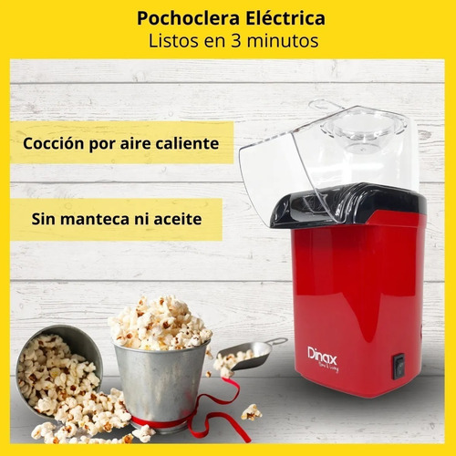 Imagen 4 de 6 de Maquina Pochoclera Electrica Coccion Por Aire Caliente Full