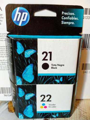 Combo Tintas Hp Originales Kit 21 Y 22 (c9351al-c9352al)