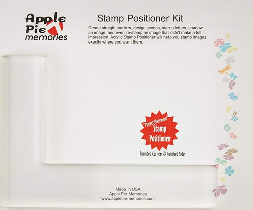 Apple Pie Memories Clear Acrylic L-shaped Stamp-positioner 