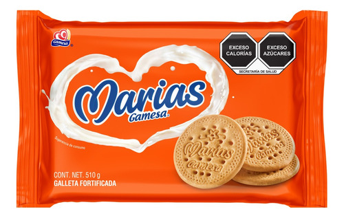 3 Pzs Gamesa Galletas Marias 510gr