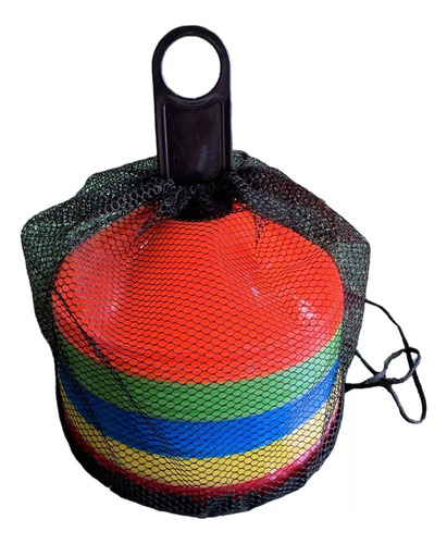 Set De Conos Mina Para Entrenamientos 50 Unidades + Bolso