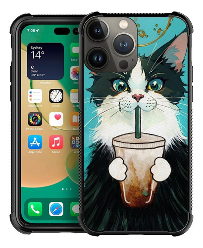 Funda Goodsprout Para iPhone 11 Pro Max-café Gatos