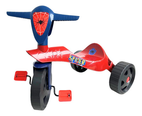 Velocipe Motoquinha Infantil Velotrol Homem Aranha C/ Pedal