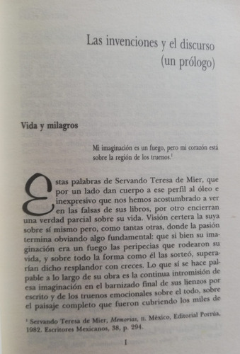 Fray Servando Teresa De Mier Libro (Usado)