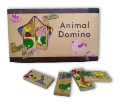 Domino Didactico En Madera Train Toys