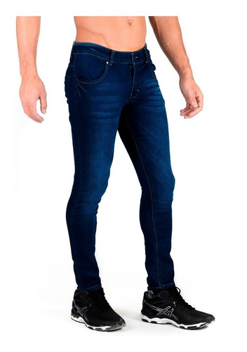 Jeans Pantalón De Mezclilla Caballero Skinny Stone Oscuro