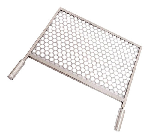 Grelha Moeda De Inox 430 Tamanho 50x30 Cm Para Churrasqueira