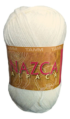 Estambre Lana Nazca Alpaca Madejas De 50 Gramos Color Blanco