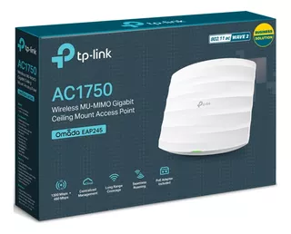 Punto De Acceso Dual Band Mont./techo Eap245 Tp-link Ac1750