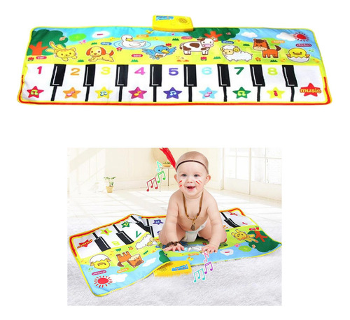 Teclado Musical Tapetes Alfombra Educativa Para Niños