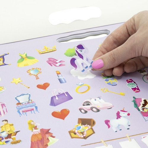 Imagem 2 de 7 de Livro Megapad Colorir E Atividades Princesas Com Adesivos