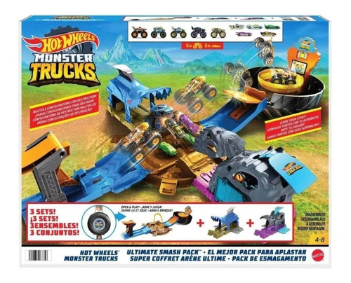 Pista Hot Wheels Monster Trucks Ultimate Smash Pack