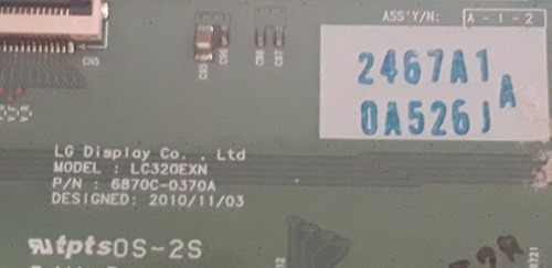 Imagen 2 de 3 de T-con 6870c-0370a Para Tv Led LG 32 Pulgadas Y Otras Marcas